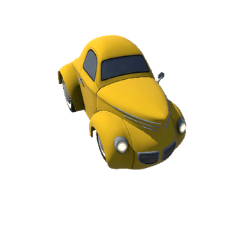 Cartoon Hot Rod MK1 yellow